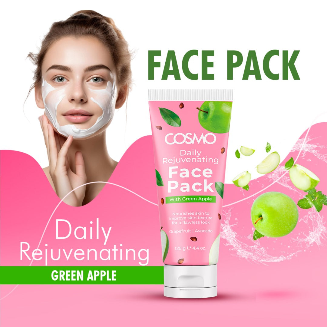 Daily Rejuvenating Face Pack With Green Apple